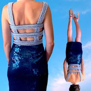 Vintage Sequin Cocktail Dress